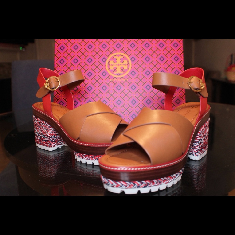 Tory Burch Miranda Platform Sandal sz 8.5